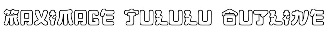 Maximage Jululu Outline Font Image