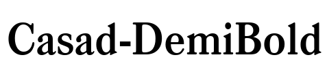 Casad-DemiBold Font Image