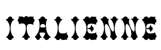 Italienne Font Image