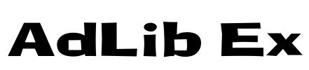 AdLib Ex Font Image