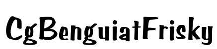 CgBenguiatFrisky Font Image