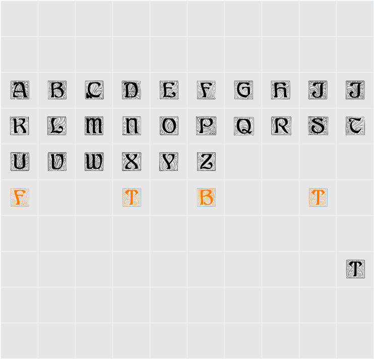 Ann-Stone Character Map