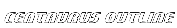 Centaurus Outline Font Image