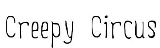 Creepy Circus Font Image