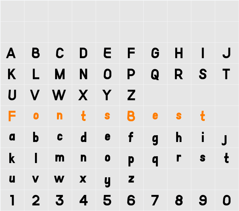 Eno Character Map