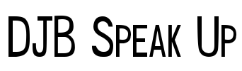 DJB Speak Up Font Image