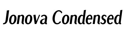 Jonova Condensed Font Image