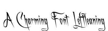 A Charming Font Leftleaning Font Image