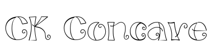 CK Concave Font Image