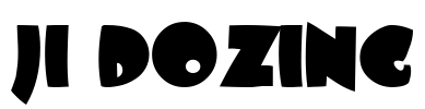 JI-Dozing Font Image