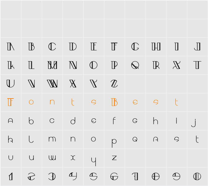 Aracme Waround Light Character Map