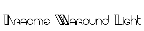 Aracme Waround Light Font Image