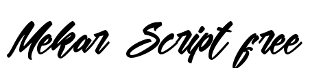 Mekar Script free