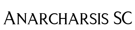 Anarcharsis SC Font Image