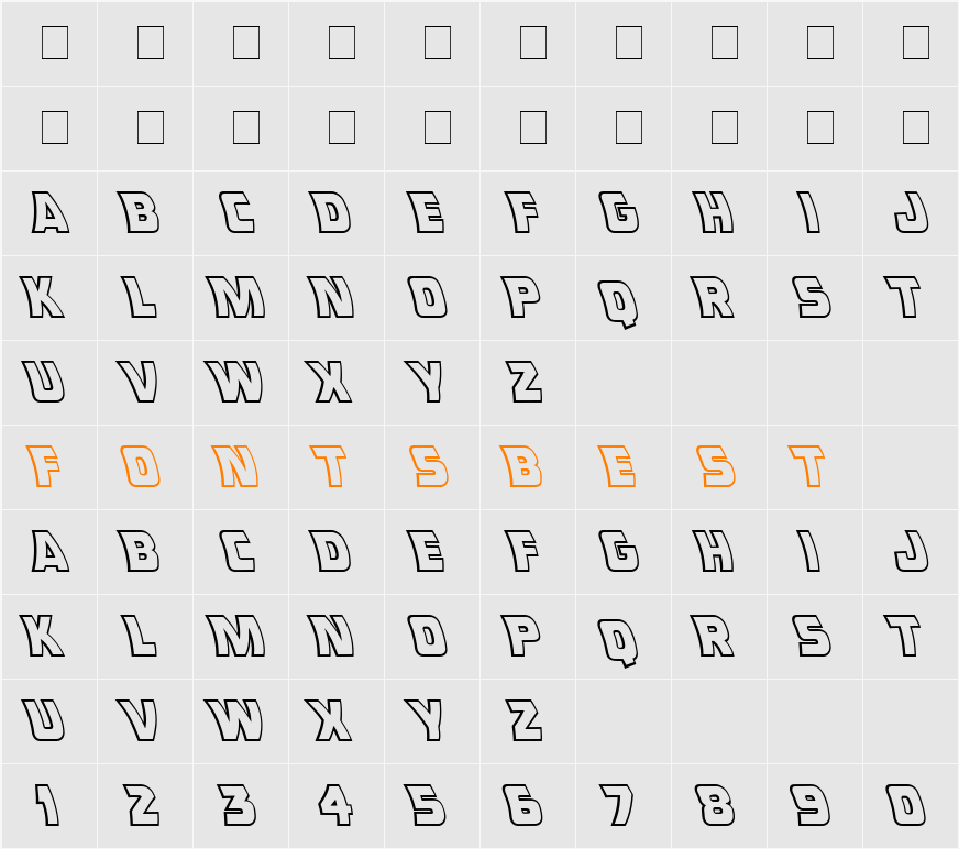 CC Double Back Character Map