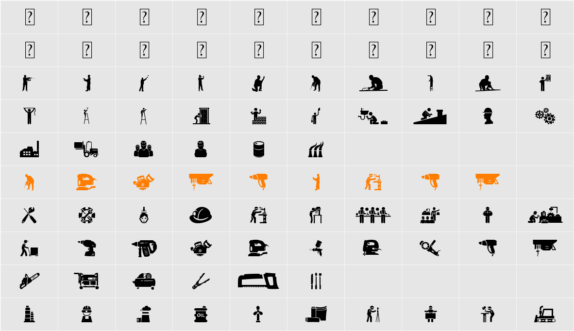 Industrial Worker Character Map