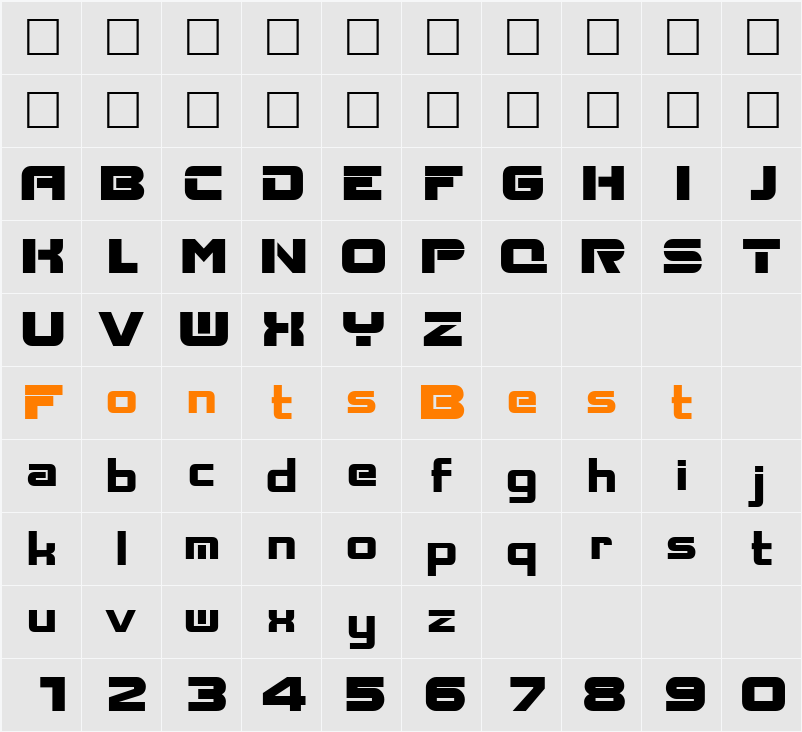 Aksent Character Map