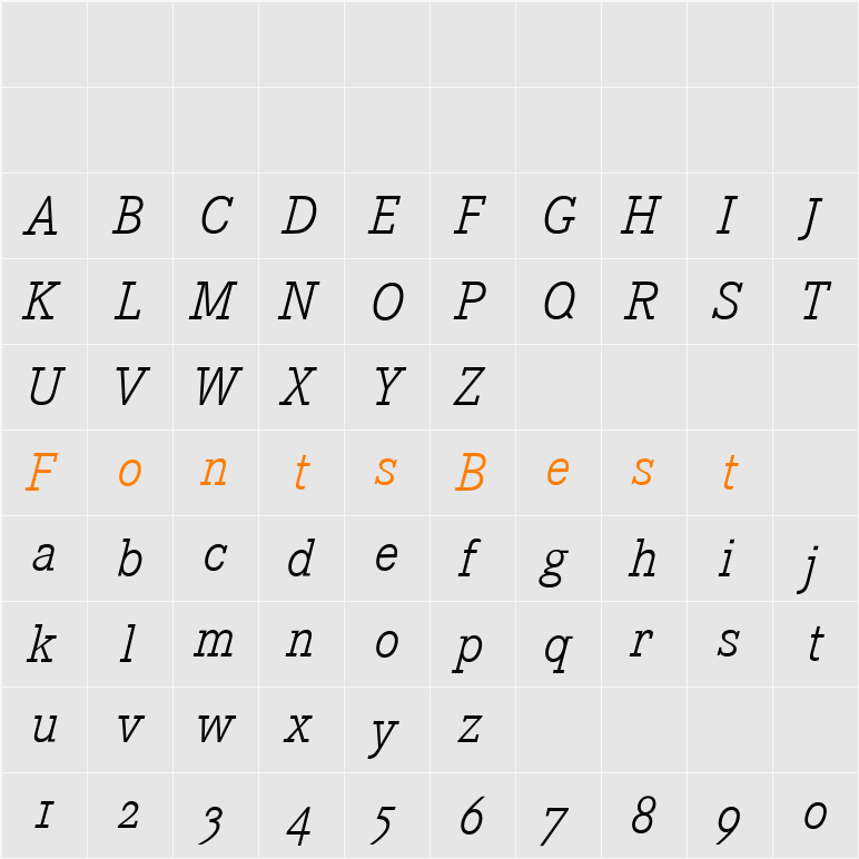 Corporate E Expert BQ Character Map