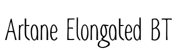 Artane Elongated BT Font Image