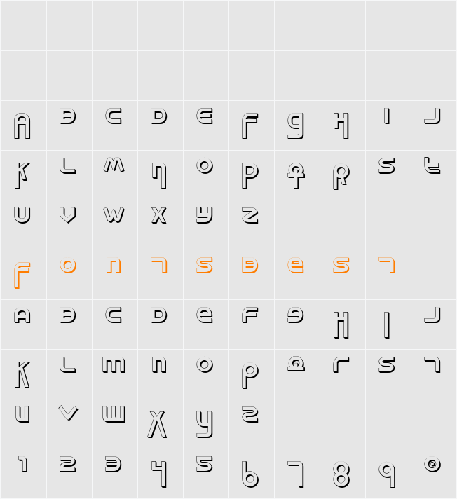 Milk Bar Shadow Character Map