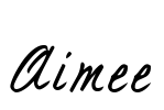 Aimee Font Image