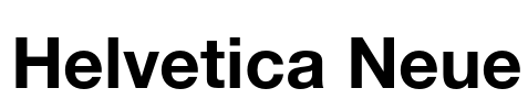 Helvetica Neue Font Image