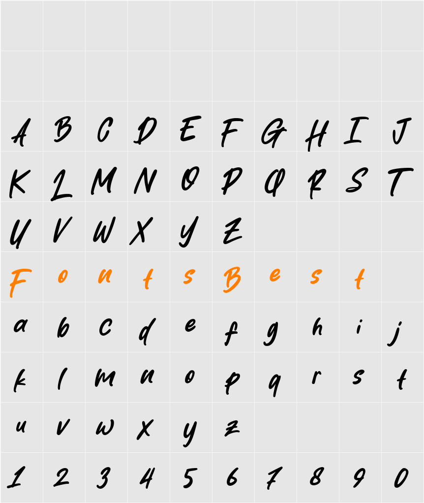 Bitcheese Character Map