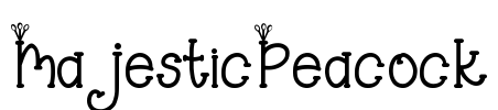 MajesticPeacock Font Image