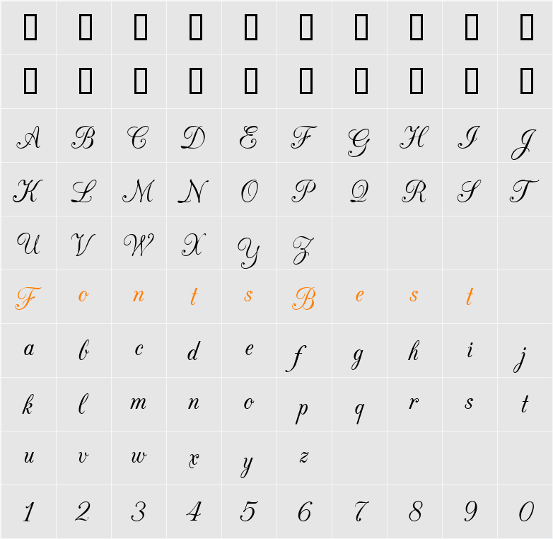 CAC Champagne Character Map