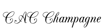 CAC Champagne Font Image