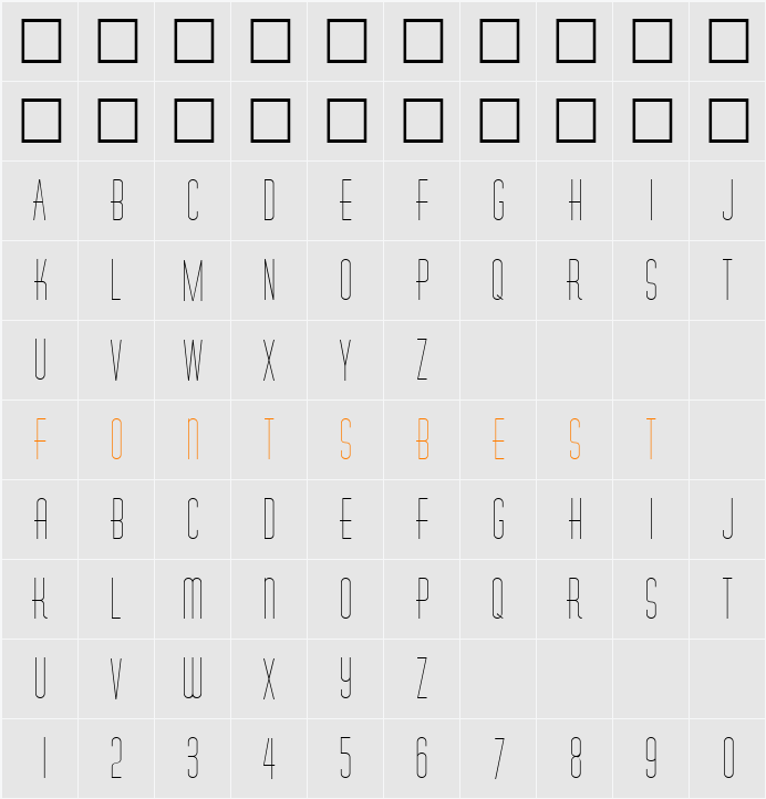 Melanin Character Map