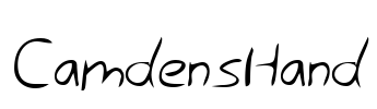 CamdensHand Font Image