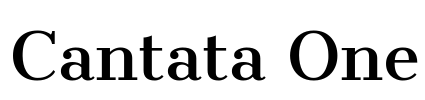 Cantata One Font Image