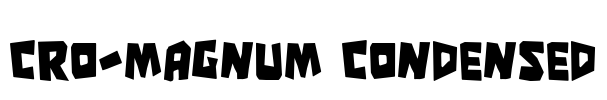 Cro-Magnum Condensed Font Image