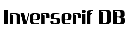 Inverserif DB Font Image