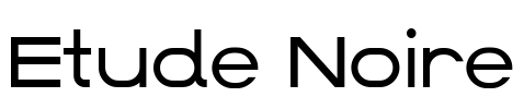 Etude Noire Font Image