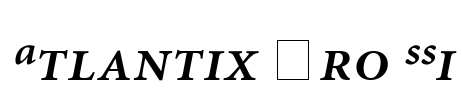 Atlantix Pro SSi Font Image