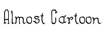 Almost Cartoon Font Image