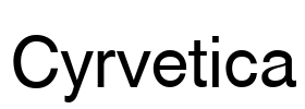 Cyrvetica Font Image