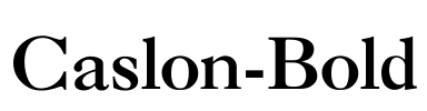 Caslon-Bold Font Image