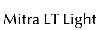 Mitra LT Light Font Image