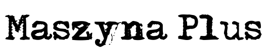 Maszyna Plus Font Image