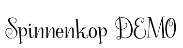 Spinnenkop DEMO Font Image