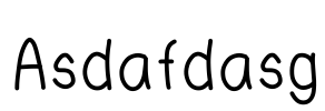 Asdafdasg Font Image