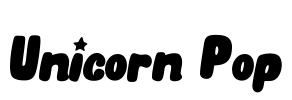 Unicorn Pop Font Image