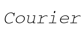 Courier Font Image