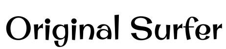 Original Surfer Font Image