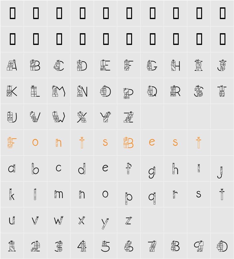 CK Gifts Character Map