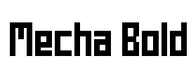 Mecha Bold Font Image