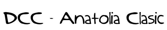 DCC - Anatolia Clasic Font Image